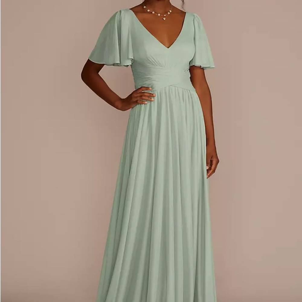 Elegant Dusty Sage Maxi Dress